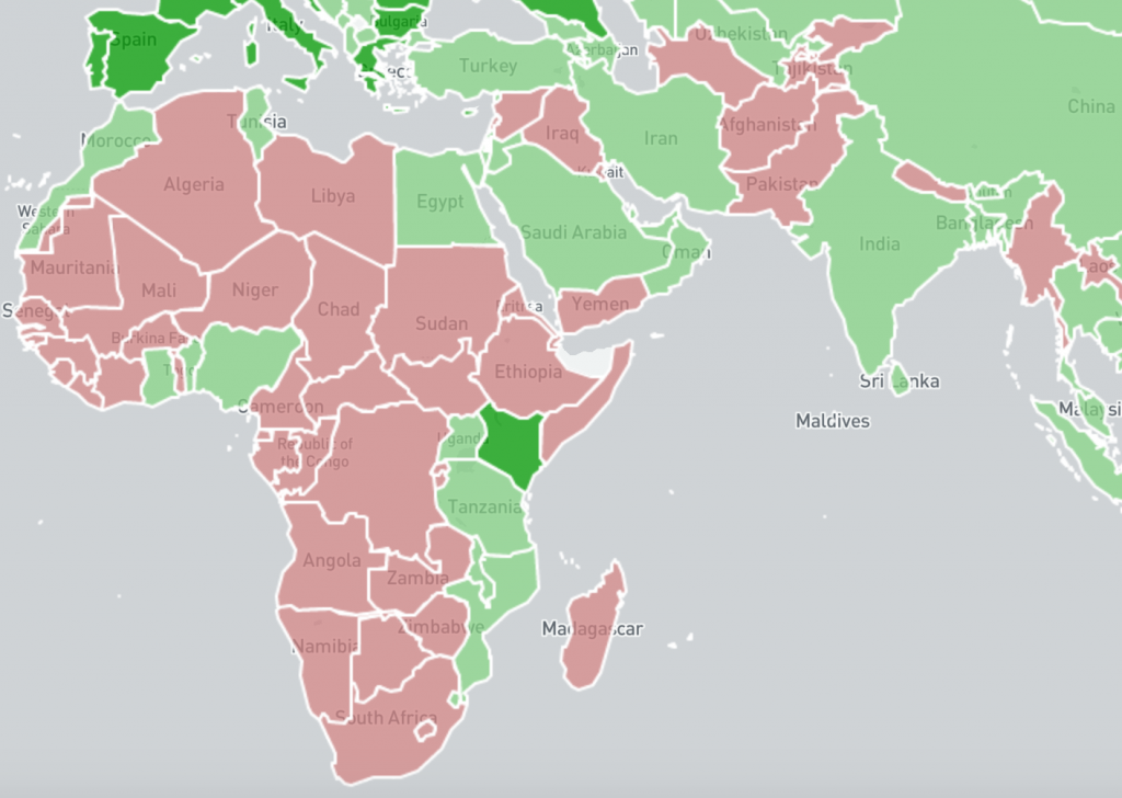 20200223 Shadowserver National CERT/CSIRT Coverage Africa / Asia